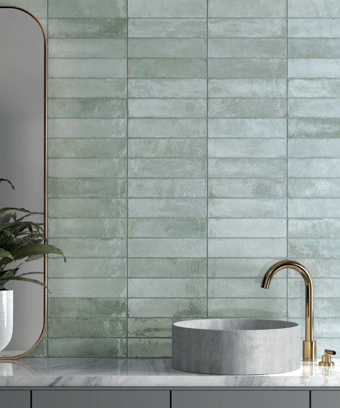 Acquarello Menta Gloss Subway 60x246