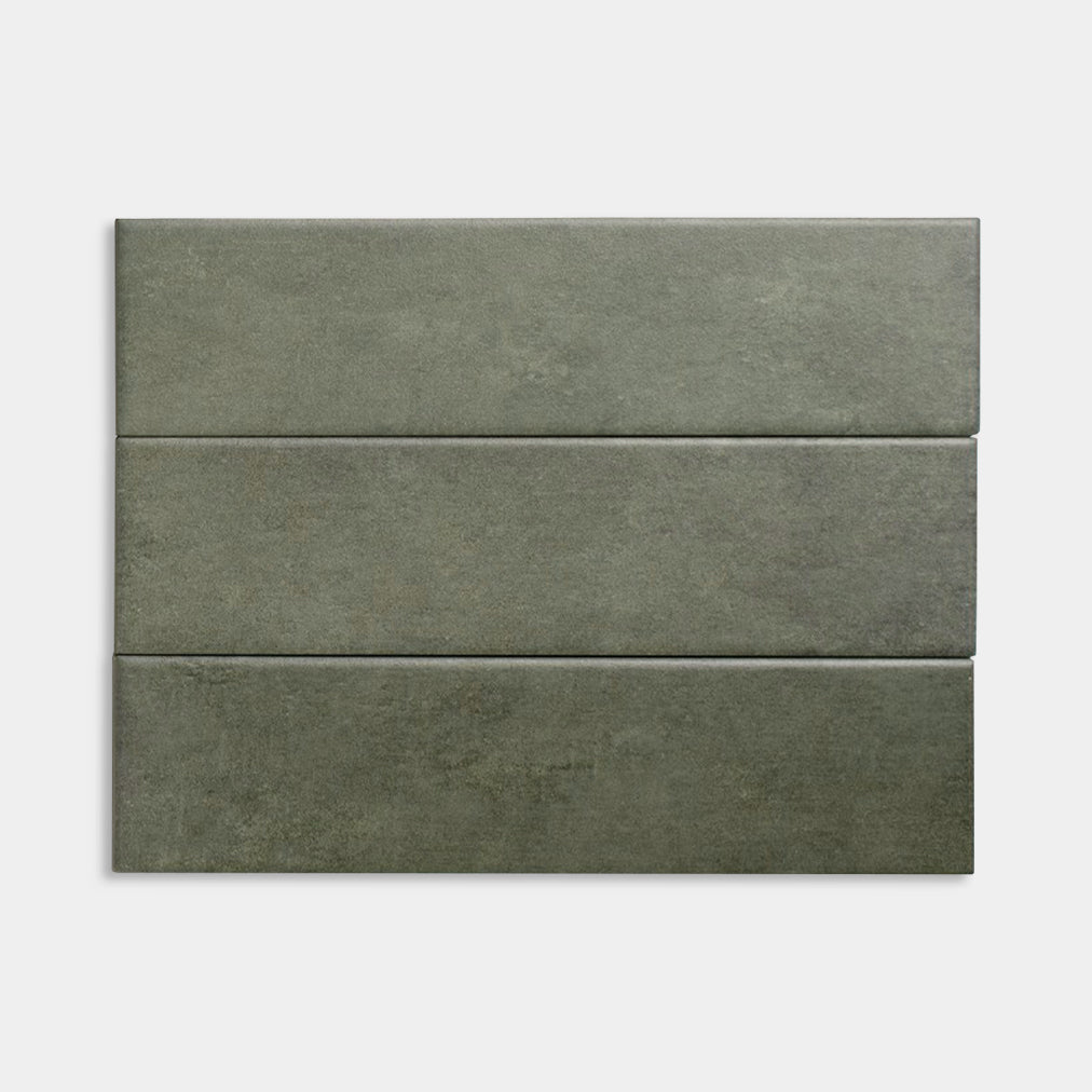 Bermi Forest Green Matt Subway Tile 75x300