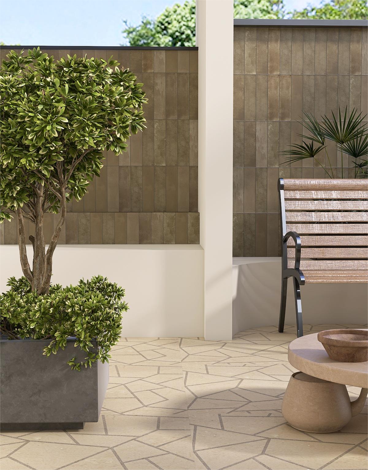 Bermi Stone Matt Subway Tile 75x300