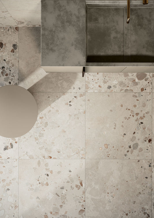 Cocci Siciliani Bianco Terrazzo Tile