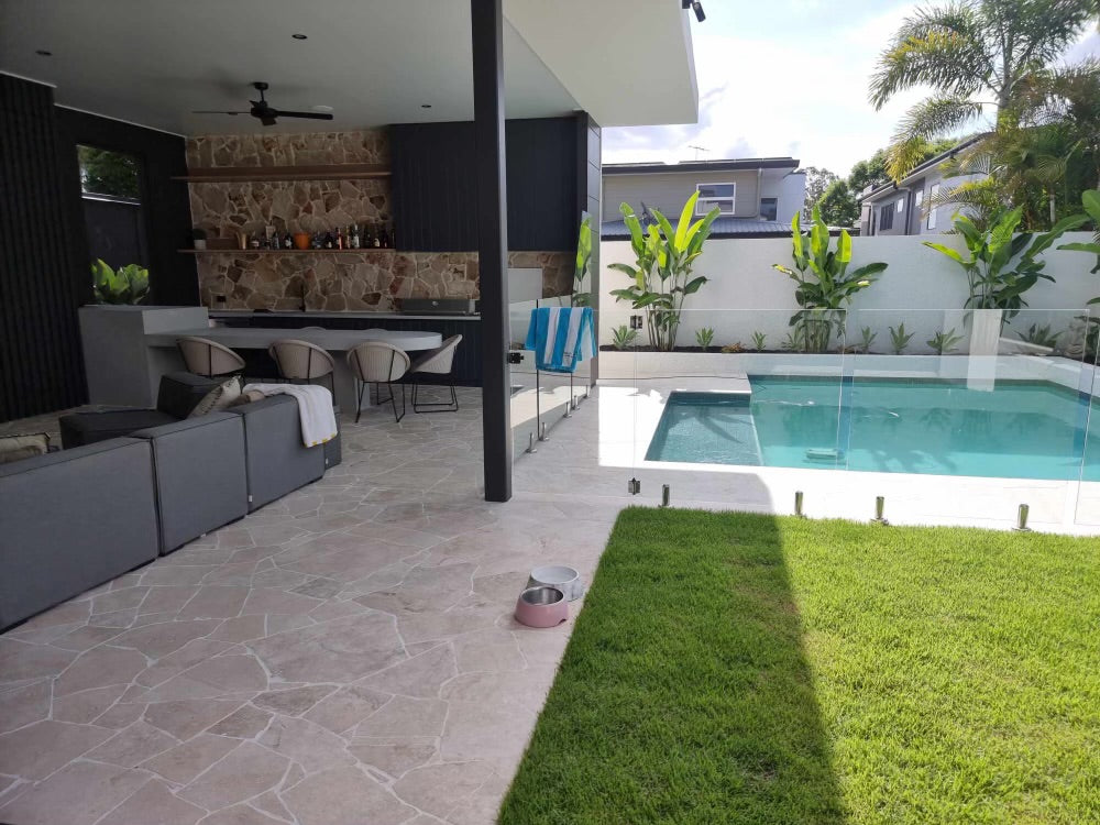 Classic Travertine Crazy Pave 20mm