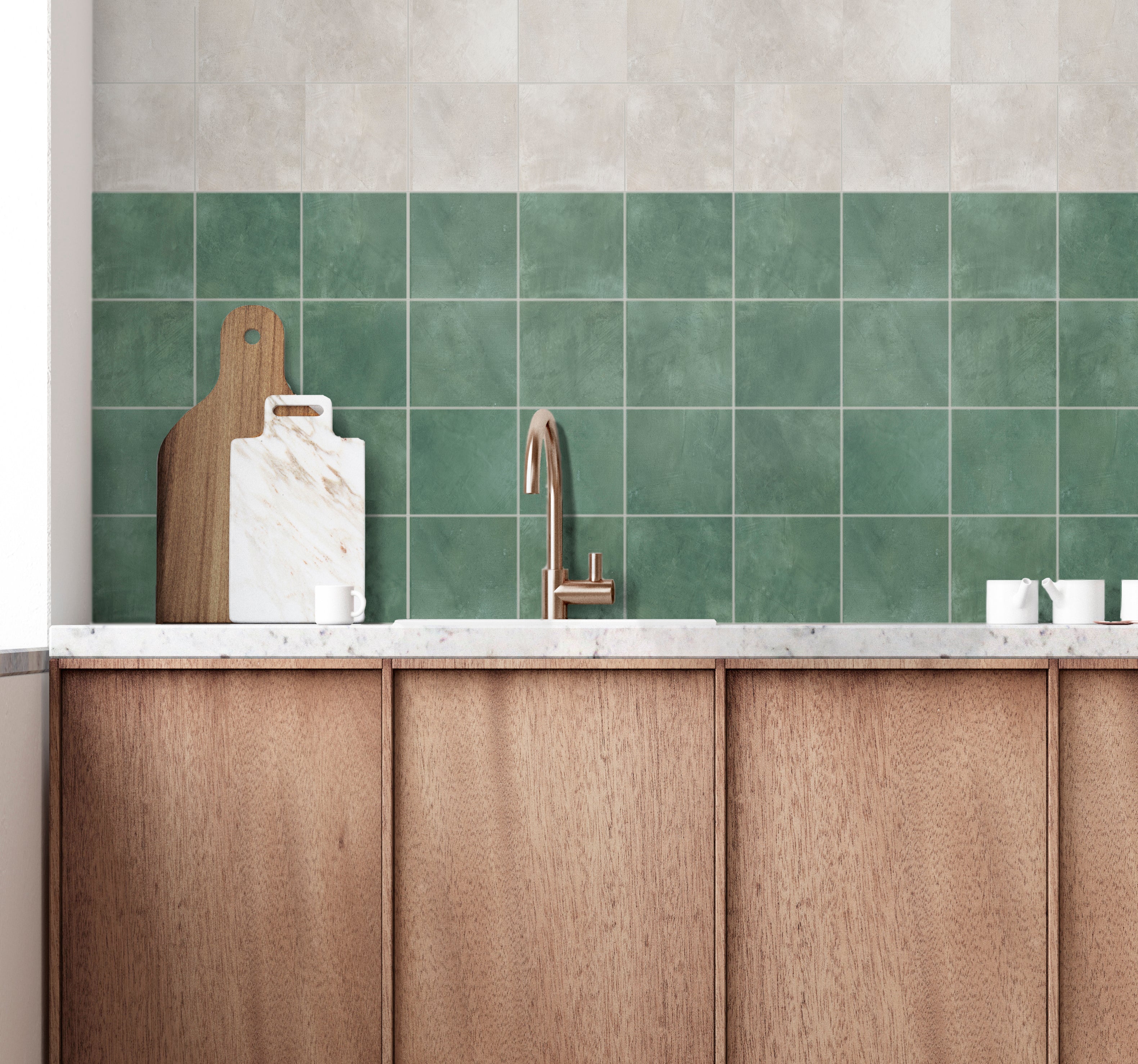 Forest Aloe Green Tile 150x150