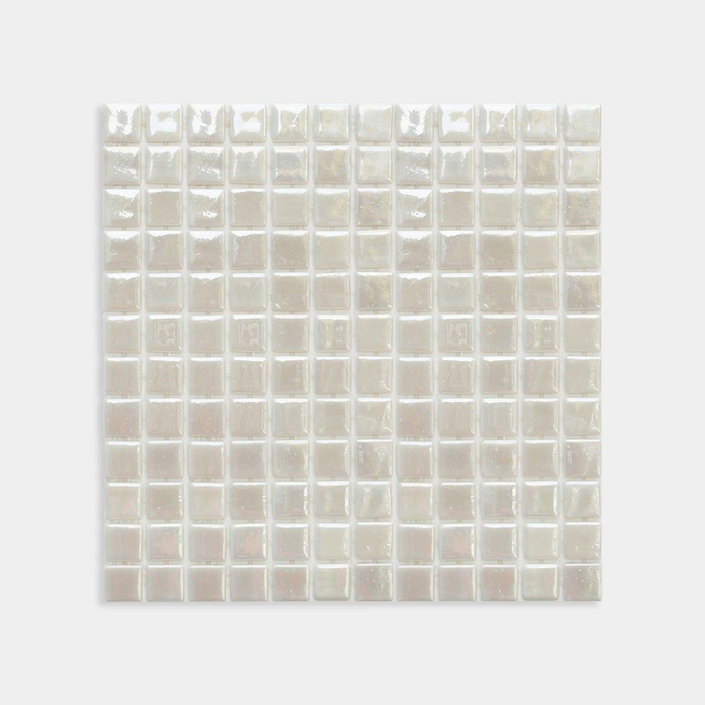 Ibiza Pearl Glass Pool Mosaic Tile