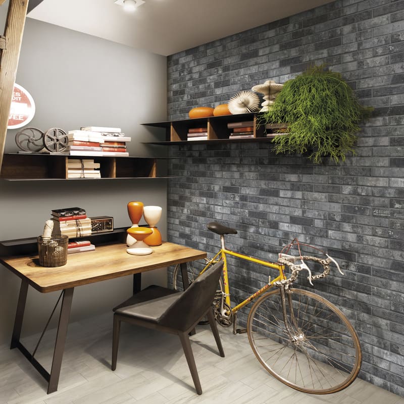 London Charcoal Brick Tile 60x250