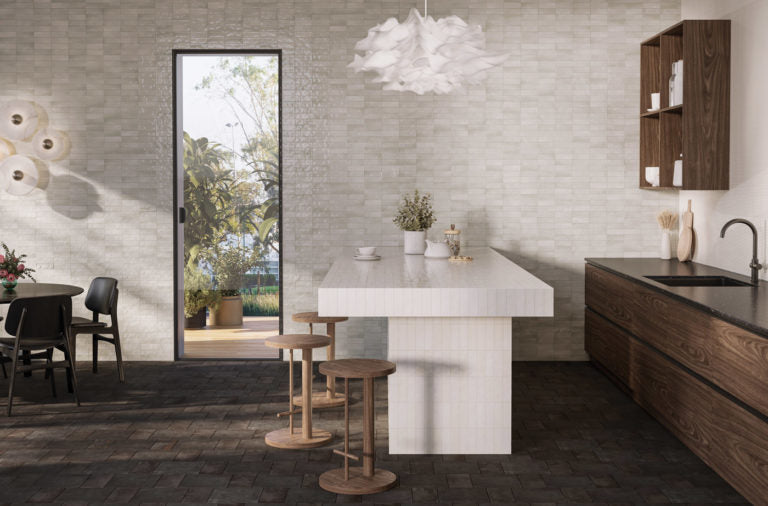 Mini Grey Gloss Tile 50x150