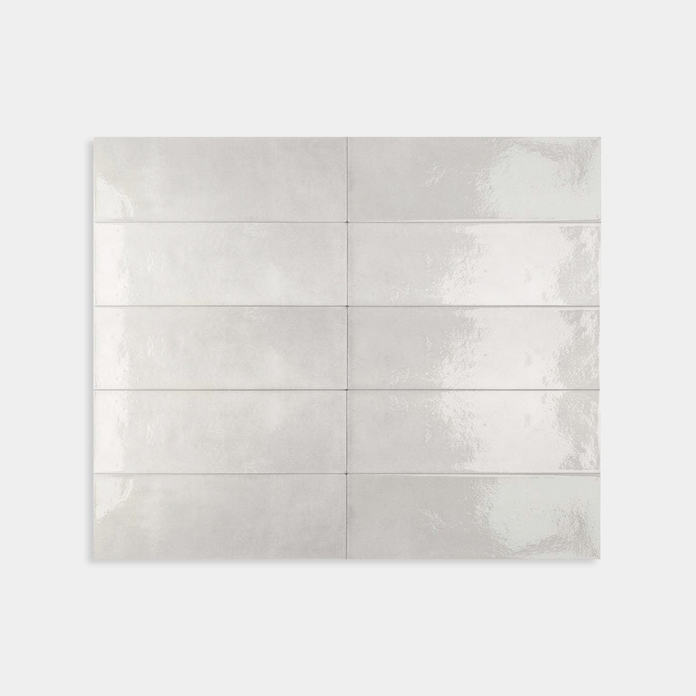 Mini Grey Gloss Tile 50x150
