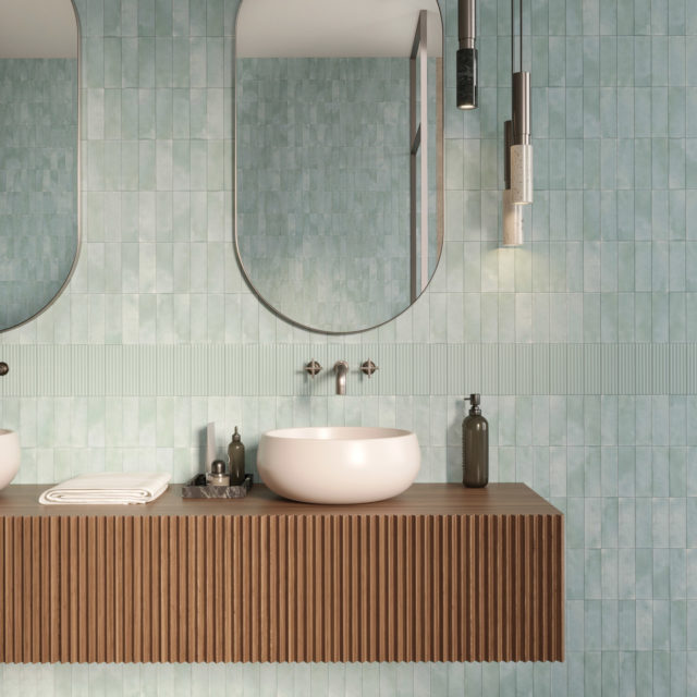 Mini Mint Matt Tile 50x150