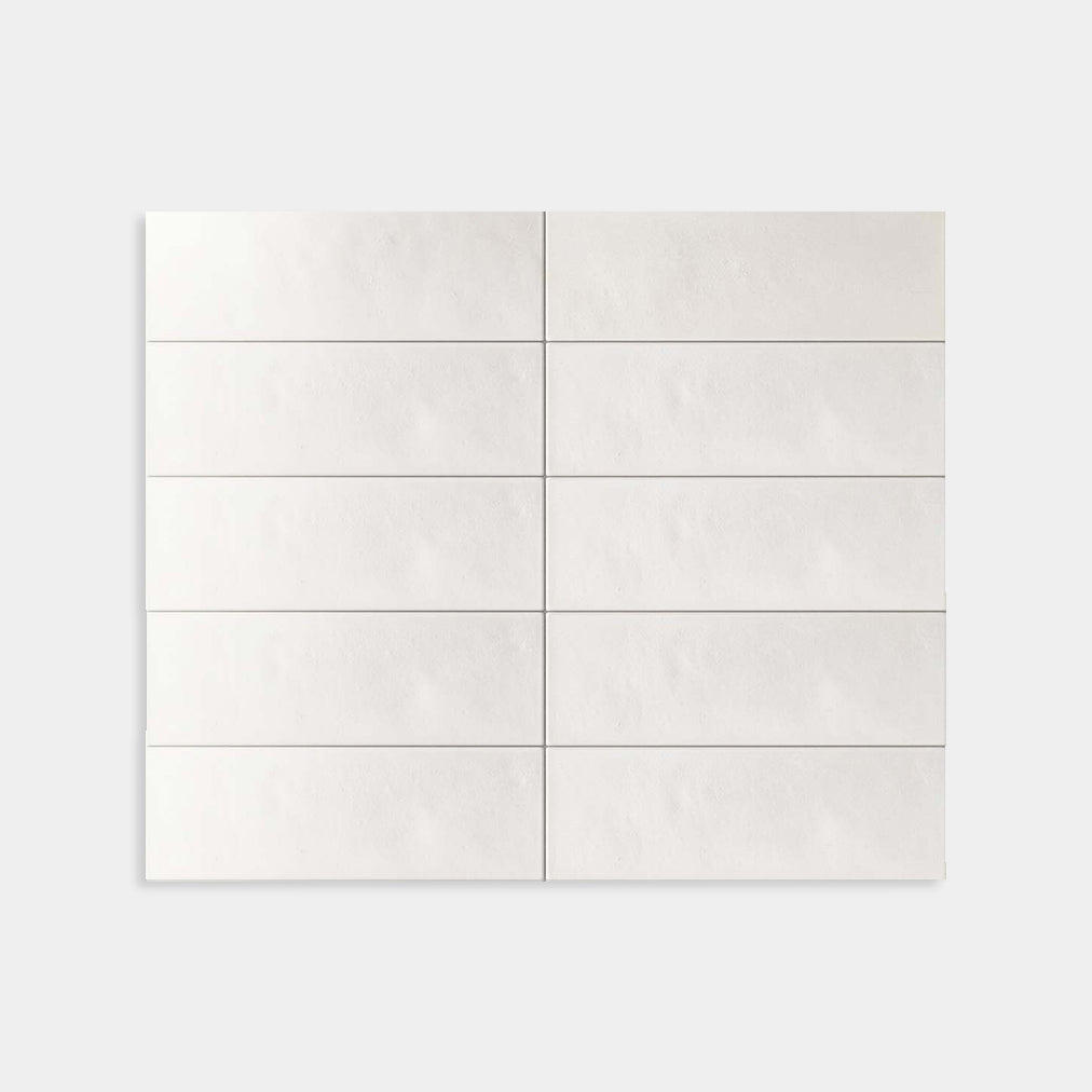 Mini Pure Matt White Tile 50x150