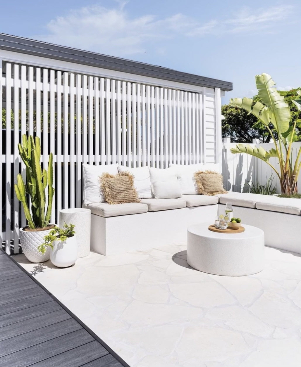 Crema Siena Limestone Crazy Pave 20mm
