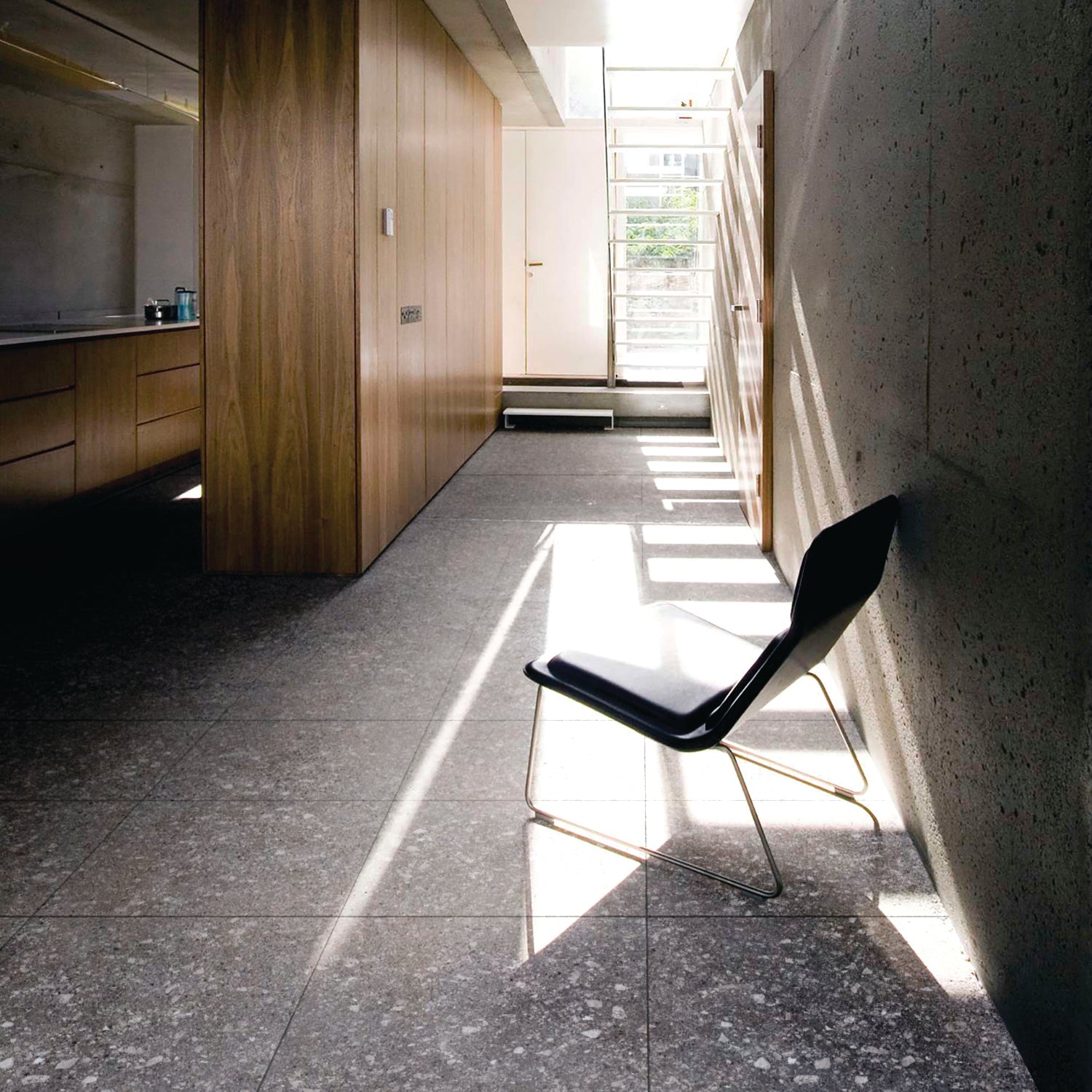 Terrazzo Coal Porcelain Tile 300x600