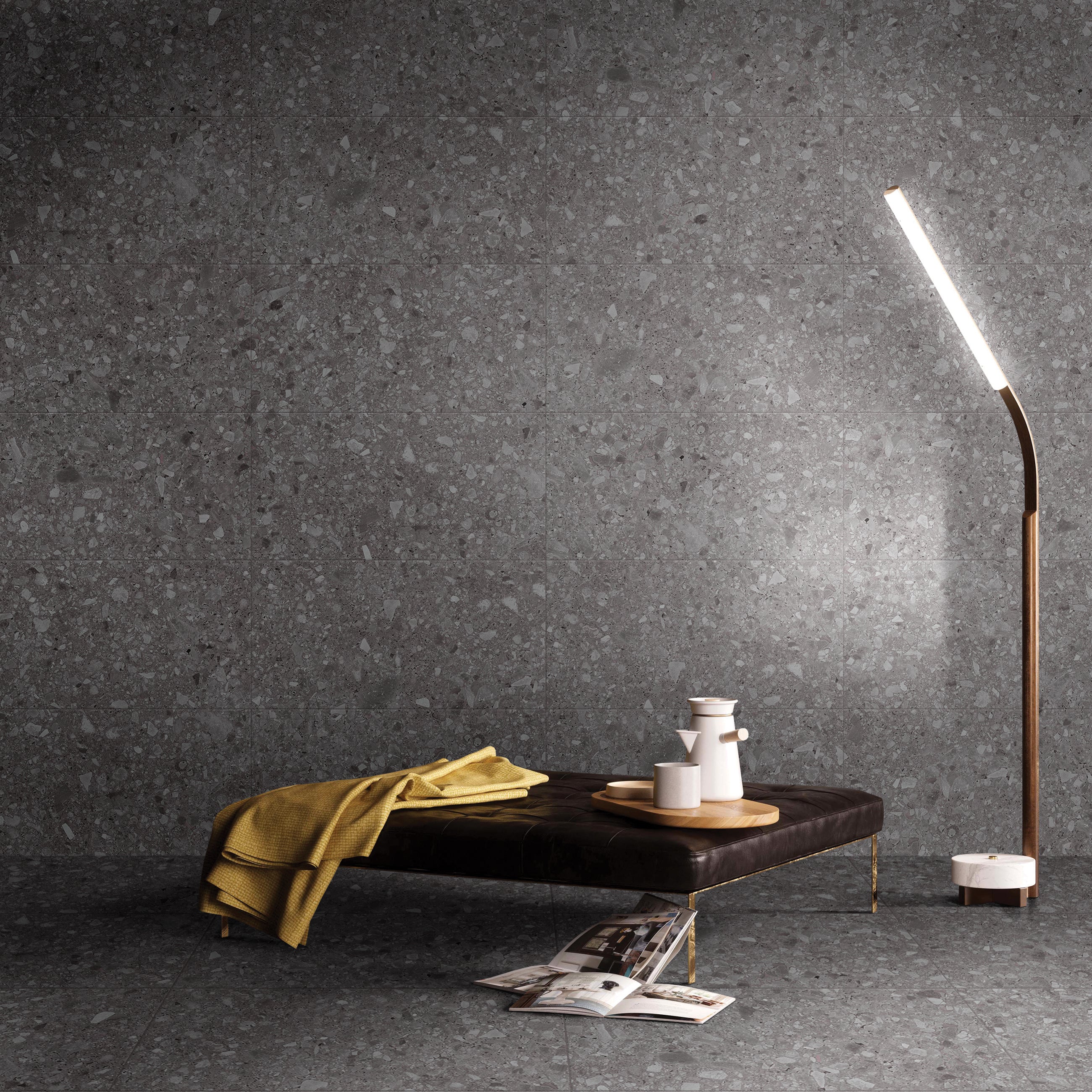 Terrazzo Cinder Porcelain Tile 300x600