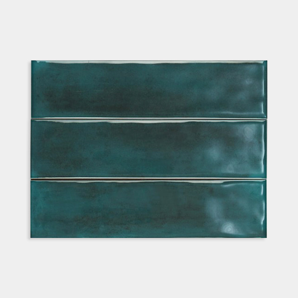 Tartha Ocean Green Gloss Subway Tile 75x300
