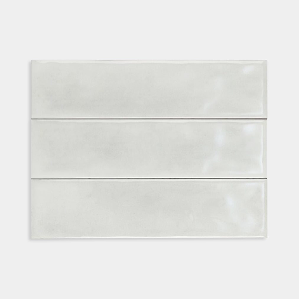 Tartha White Gloss Subway Tile 75x300