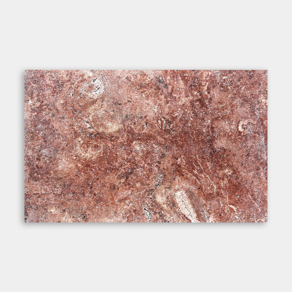 Terracotta Tumbled Travertine Paver