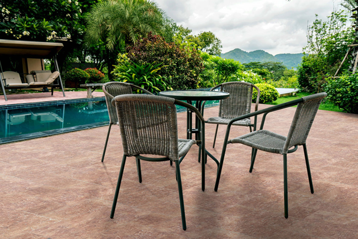 Terracotta Tumbled Travertine Paver