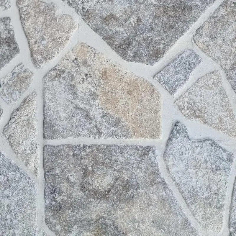 Silver Travertine Raw Crazy Pave 20mm