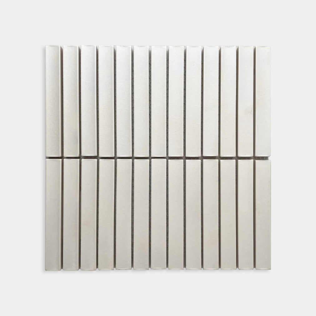 Off-White Concave Unglazed Kit Kat 20x145