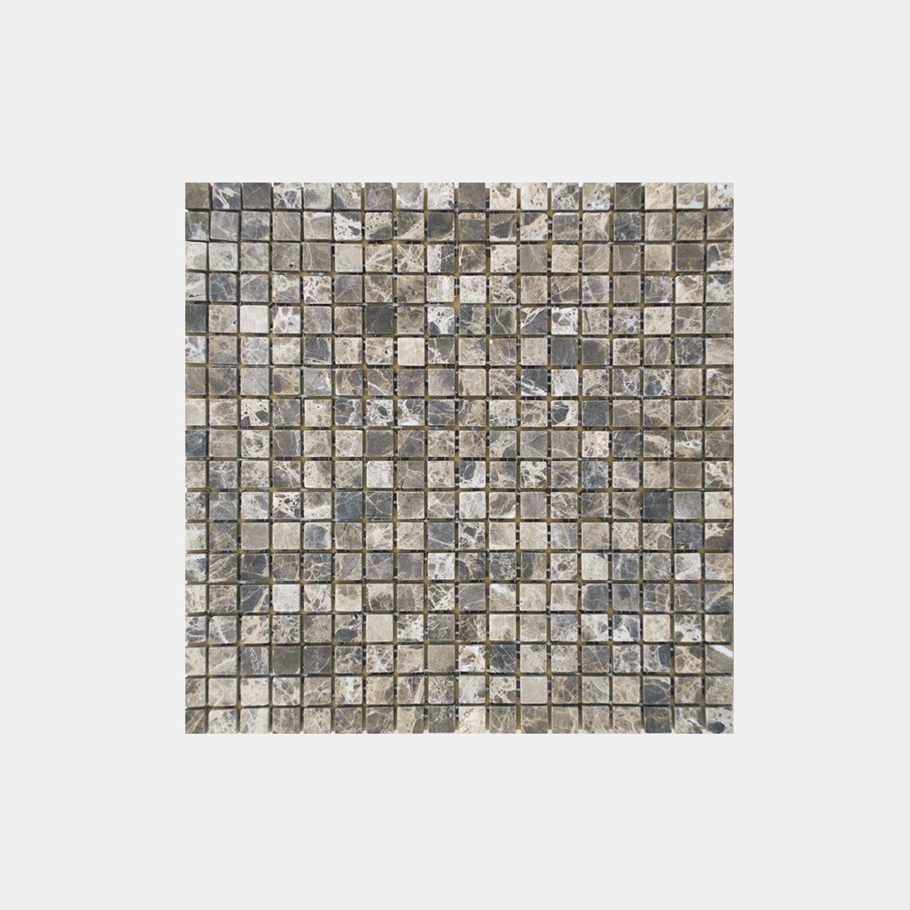Mixed Marble Ash Brown Mosaic