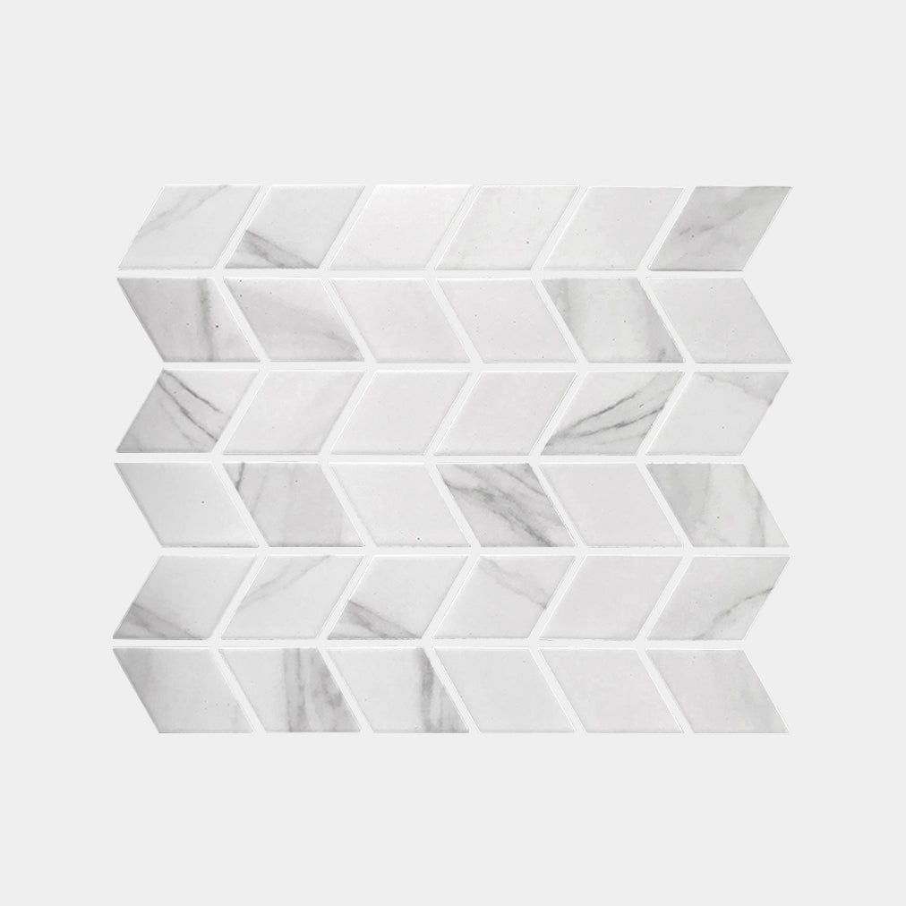 Carrara Look Rhombus Matt Mosaic