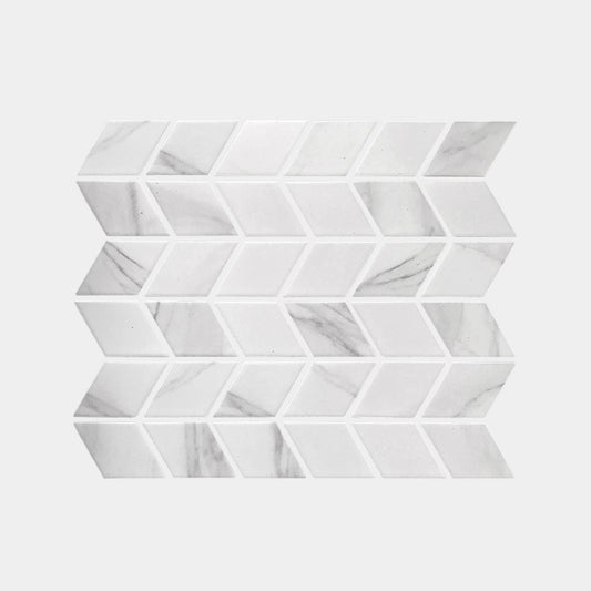 Carrara Look Rhombus Matt Mosaic