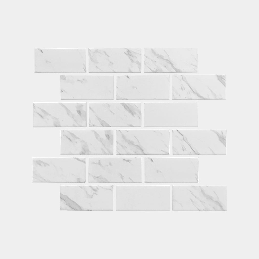 Carrara look Subway Matt Mosaic