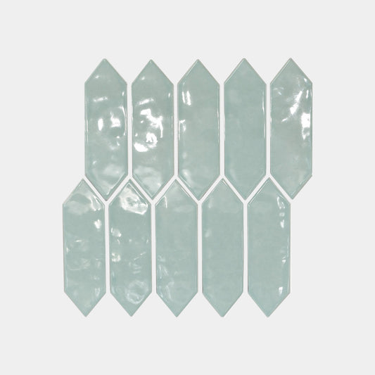 Sage Green Diamond Arrow Mosaic